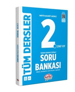 2. Sınıf  Vip Tüm Dersler Soru Bankası Karekod Çözümlü