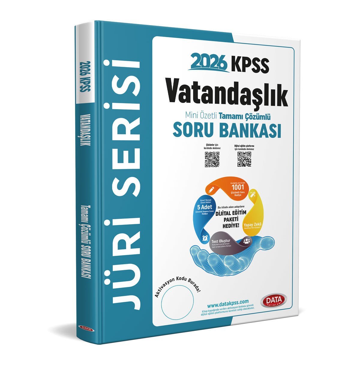 2026 KPSS Jüri Serisi Vatandaşlık Mini Özetli Tamamı Çözümlü Soru Bankası + Dijital Eğitim Platformu Hediye