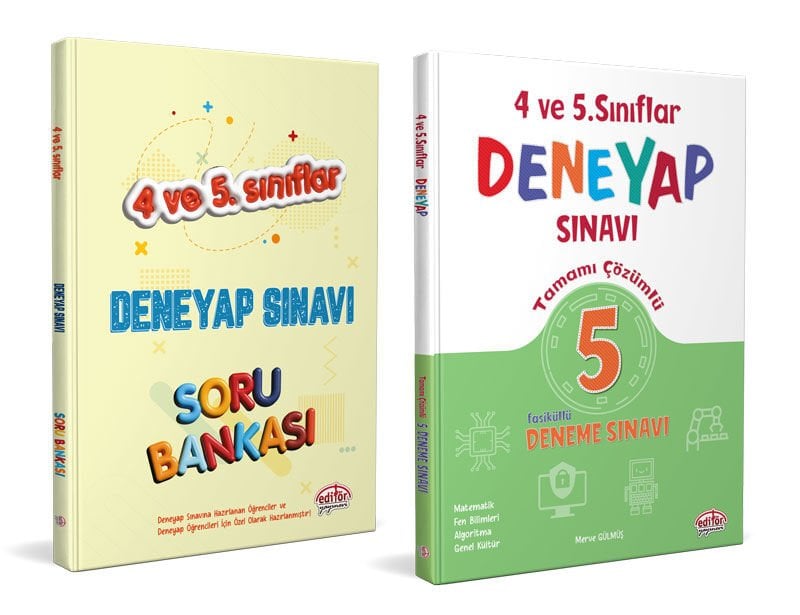 4-5. Sınıf Deneyap Soru Bankası + 5 Deneme Sınavı