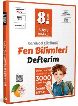 8. Sınıf Süreç Odaklı Fen Bilimleri Defterim - Karekod Çözümlü