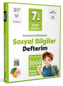 7. Sınıf Süreç Odaklı Sosyal Bilgiler Defterim - Karekod Çözümlü