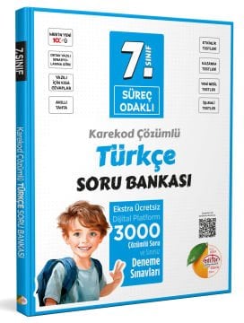 7. Sınıf Süreç Odaklı Türkçe Soru Bankası - Karekod Çözümlü