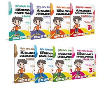 3. Sınıf Biçimlendirici Değerlendirme Hafta Hafta Etkinlikleri (8 Fasikül)