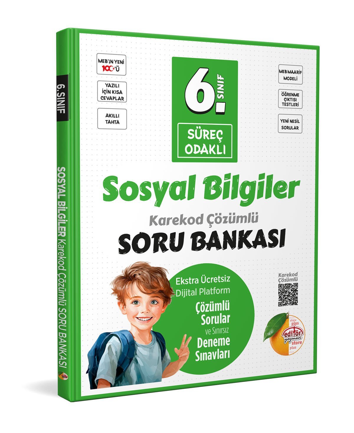 6. Sınıf Süreç Odaklı Sosyal Bilgiler Soru Bankası - Karekod Çözümlü