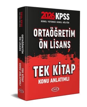 2026 KPSS Genel Yetenek - Genel Kültür Tek Kitap Ortaöğretim Ön Lisans Konu Anlatımlı