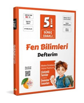 5. Sınıf Süreç Odaklı Fen Bilimleri Defterim - Karekod Çözümlü