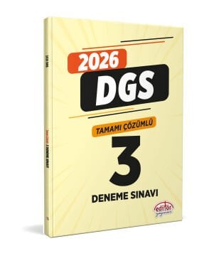 2026 DGS Tamamı Çözümlü 3 Deneme Sınavı