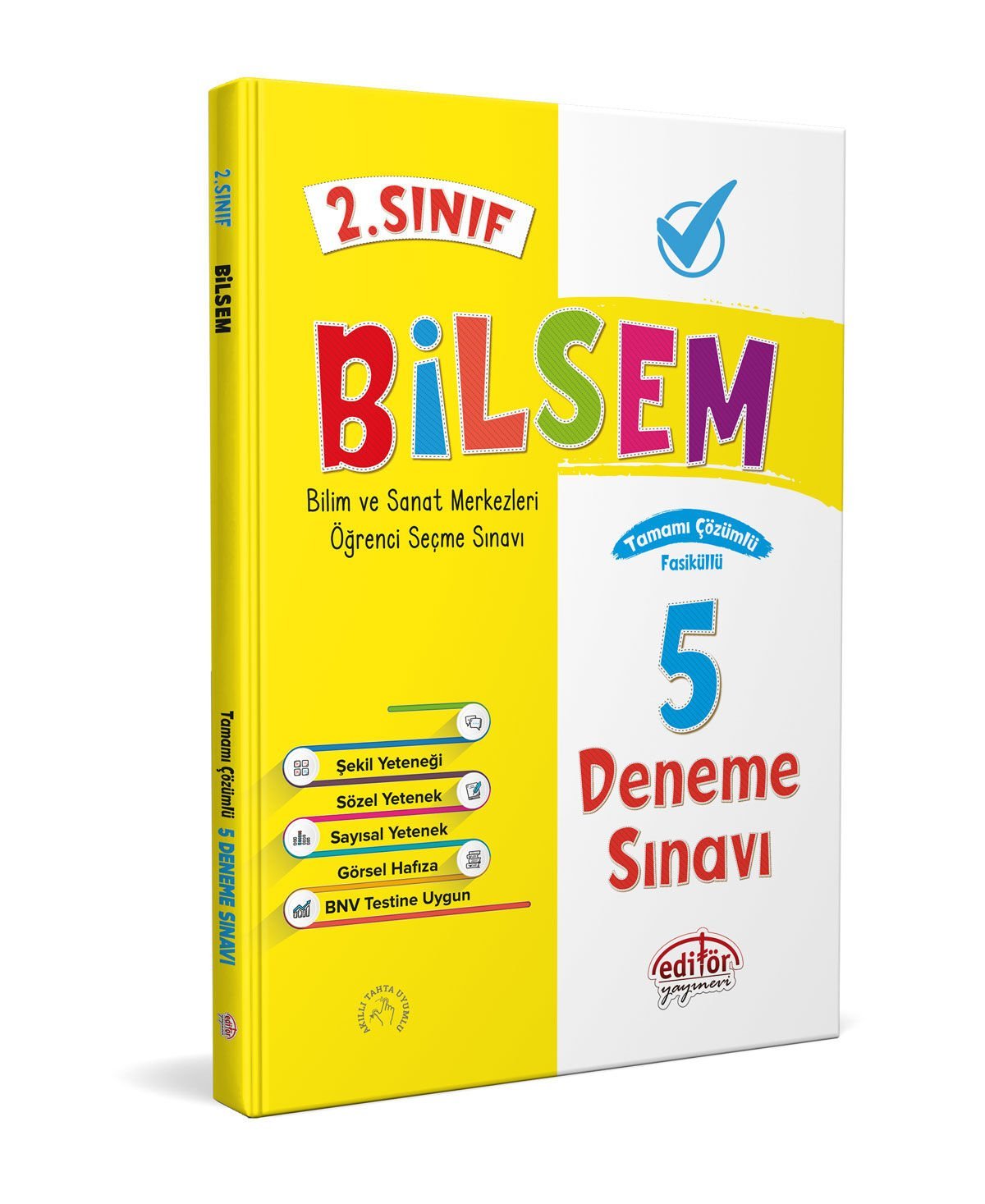 2. Sınıf Bilsem Çözümlü 5 Deneme Sınavı - Editör Yayınevi