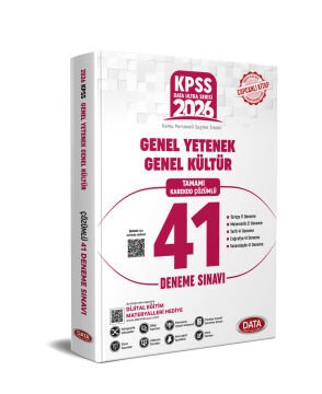 2026 KPSS Genel Kültür - Genel Yetenek 41 Deneme Sınavı