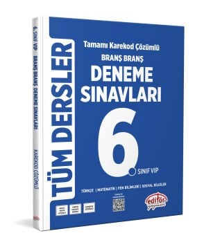 6. Sınıf Tüm Dersler Branş Branş Tamamı Çözümlü Deneme Sınavları