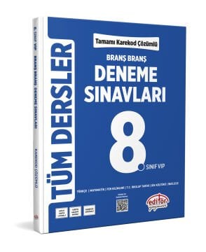 8. Sınıf Tüm Dersler Branş Branş Tamamı Çözümlü Deneme Sınavları