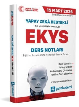 2026 MEB Yapay Zeka Destekli EKYS gysakademi Ders Notları