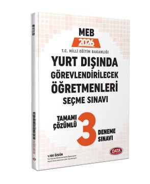 2026 MEB Yurt Dışında Görevlendirilecek Öğretmenleri Seçme Sınavı Tamamı Çözümlü 3 Deneme Sınavı