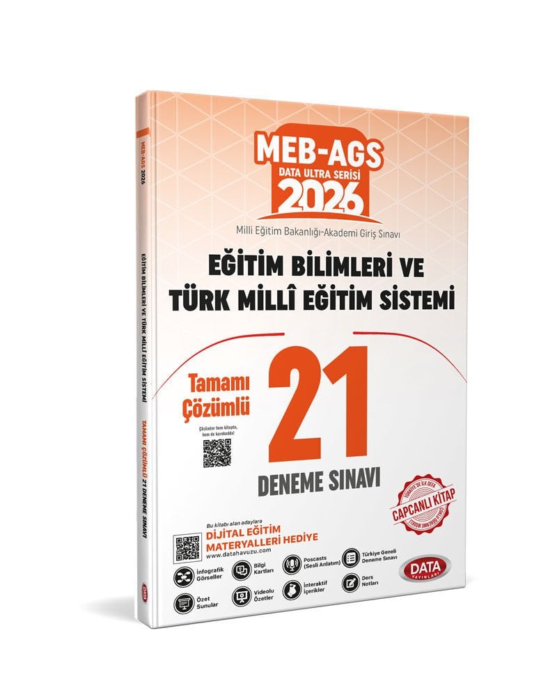 2026 AGS Eğitimin Temelleri ve Türk Milli Eğitim Sistemi Tamamı Çözümlü 21 Deneme Sınavı