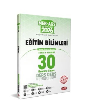 2026 MEB-AGS Eğitim Bilimleri Ders Ders Tamamı Karekod Çözümlü 30 Deneme Sınavı