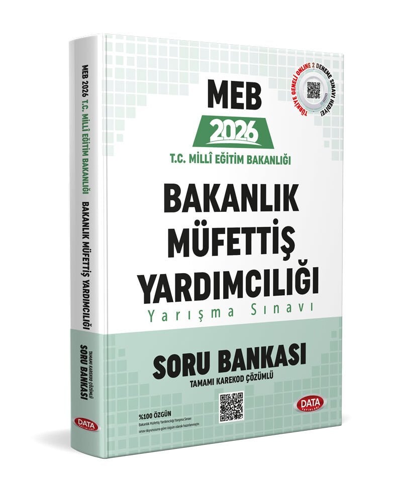 MEB Bakanlık Müfettiş Yardımcılığı Soru Bankası - Karekod Çözümlü
