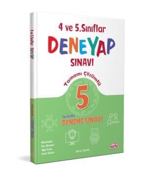 4-5. Sınıf Deneyap Tamamı Çözümlü 5 Deneme Sınavı