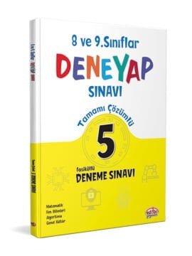 8-9. Sınıf Deneyap Tamamı Çözümlü 5 Deneme Sınavı