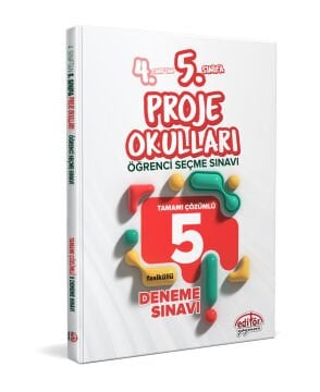 4. Sınıftan 5. Sınıfa Proje Okulları Seçme Sınavı Tamamı Çözümlü 5 Deneme