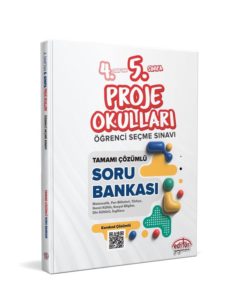 4. Sınıftan 5. Sınıfa Proje Okulları Öğrenci Seçme Sınavı Tamamı Çözümlü Soru Bankası