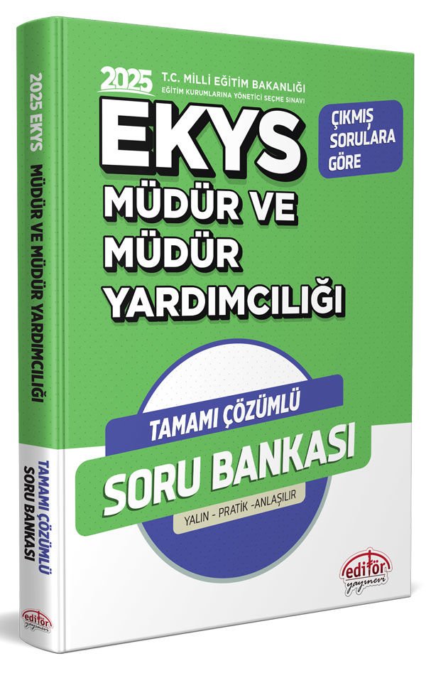 MEB EKYS Müdür ve Müdür Yardımcılığı Çözümlü Soru Bankası
